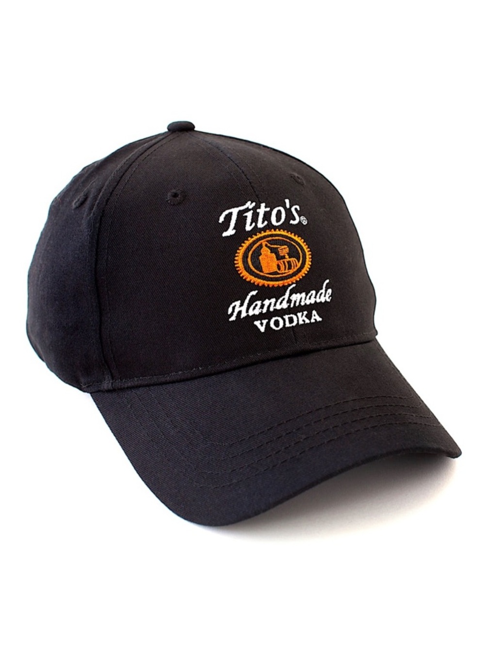 🩷 TITO’S CLASSIC HAT BLACK ORANGE LOGO PARTY BASEBALL CAP HAT UNISEX ONE SIZE